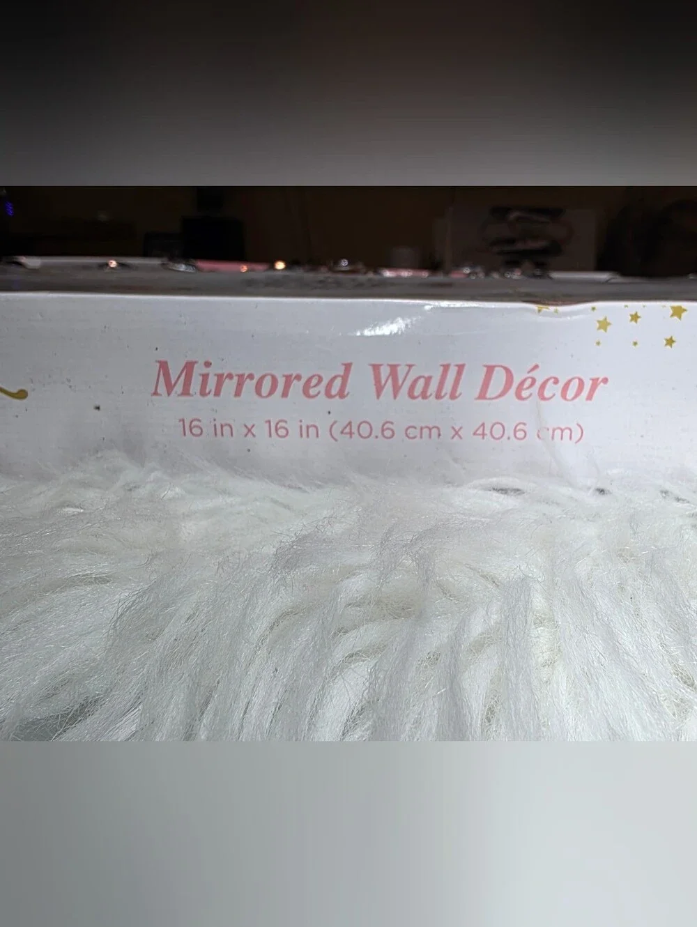 Mirrored Crystal Burst Wall Decor - Gold and Clear
